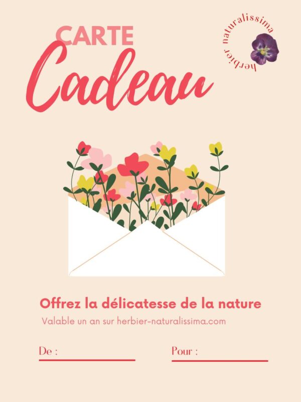 carte cadeau HERBIER naturalissima