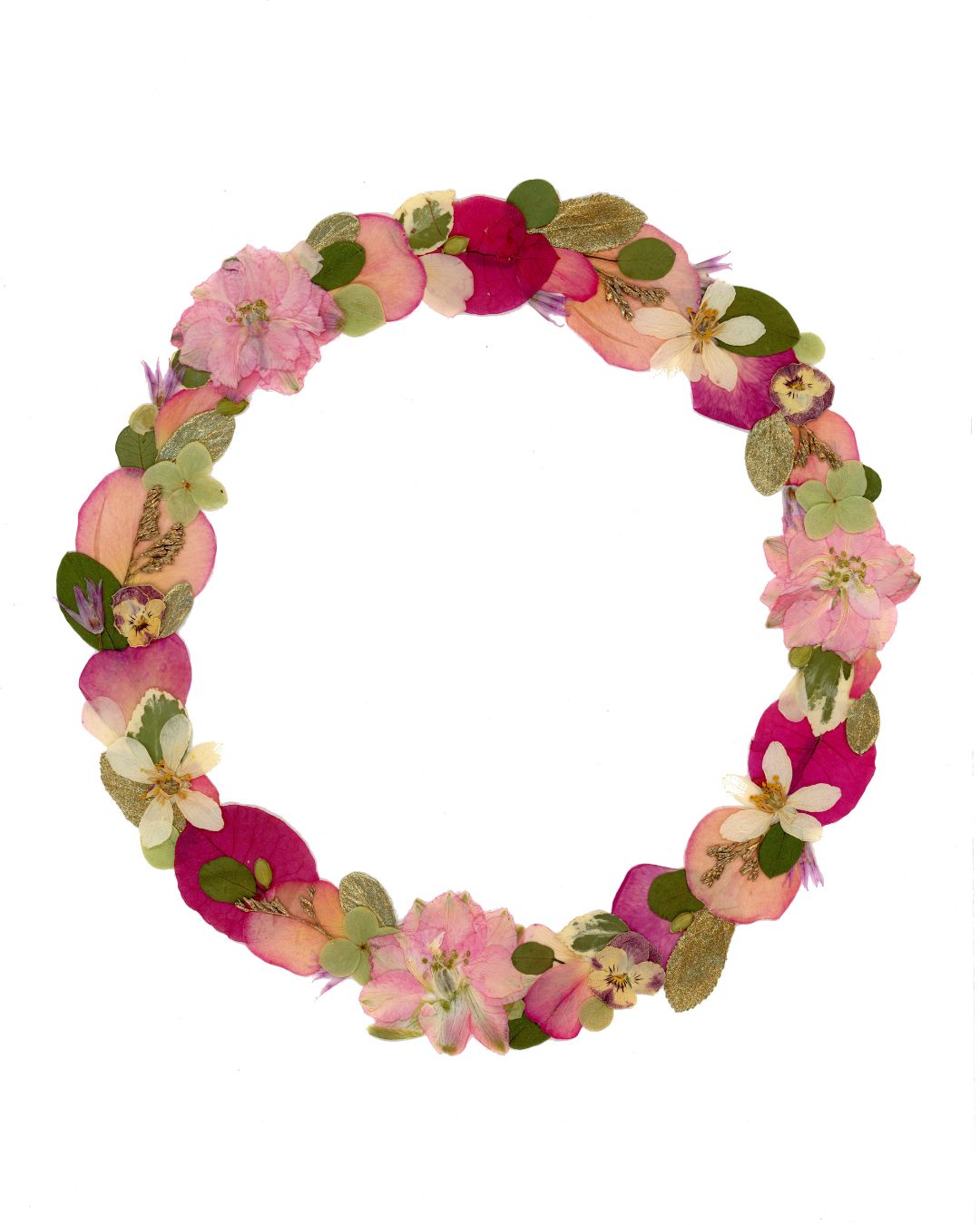 couronne fleurs pressées couronne fleurs pressées