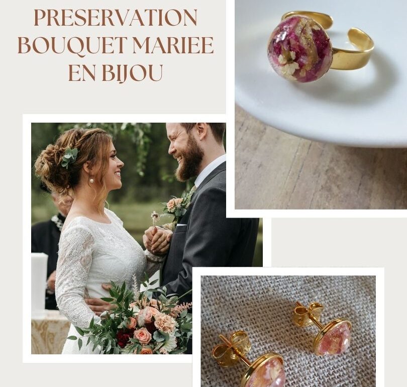 PRESERVATION BOUQUET MARIEE EN BIJOU