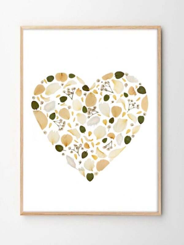 coeur bouquet de mariée