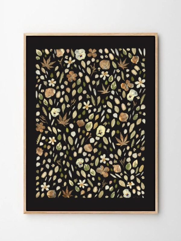 tableau herbier fleurs pressées 355 naturalissima