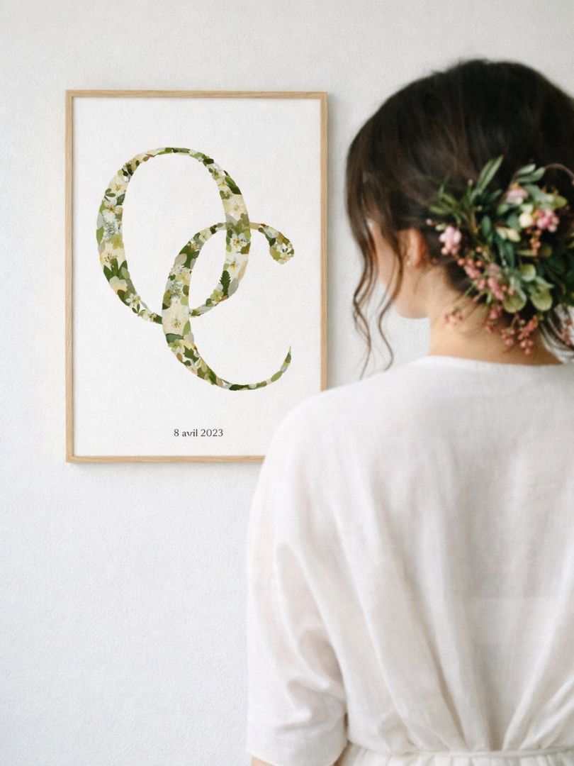 Tableau mariage herbier