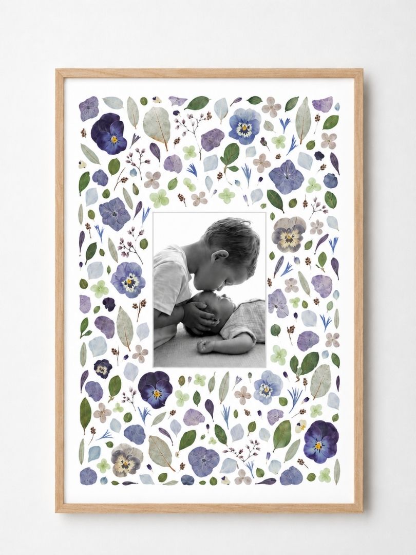 herbier bouquet cadeau de naissance